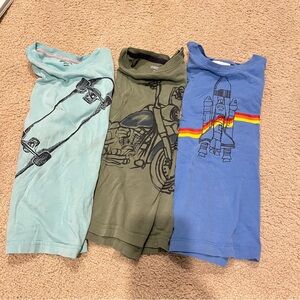 Hanna Andersson Kids Tees - Sky Blue, Olive, Royal Blue